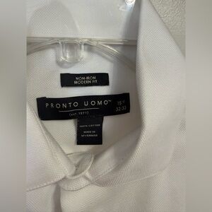 Pronto Uomo Classic White Dress Shirt